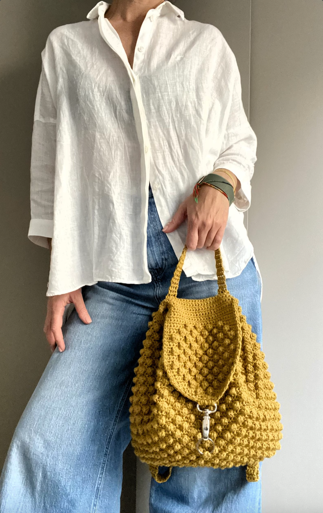 Iris Crochet Backpack Pattern – Raffia Bag, Summer Tote & Beach Purse (Digital Download)